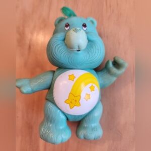 Vintage 1980's Blue Wish Bear Care Bear Poseable Figure